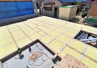 床断熱材 施工後写真